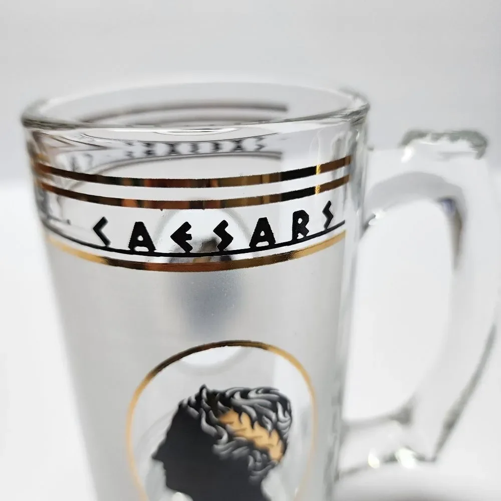 Vintage Caesars Palace Casino Beer Stein Frosted Mug Las Vegas
